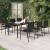 Set mobilier de grădină, 7 piese, negru GartenMobel Dekor