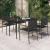 Set de servit masa pentru grădină, 5 piese, negru GartenMobel Dekor