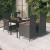 Set masă pentru grădină, 5 piese, cu perne, negru GartenMobel Dekor
