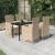 Set mobilier pentru grădină cu perne, 5 piese, bej GartenMobel Dekor