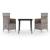 Set mobilier pentru grădină, cu perne, 3 piese, gri GartenMobel Dekor