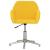 Scaune de bucătărie pivotante, 2 buc., galben muștar, textil GartenMobel Dekor