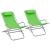 Scaune balansoar, 2 buc., verde, oțel   GartenMobel Dekor