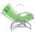 Scaune balansoar, 2 buc., verde, oțel   GartenMobel Dekor