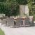 Set mobilier de grădină cu perne, 11 piese, gri GartenMobel Dekor
