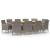 Set mobilier de grădină cu perne, 11 piese, gri GartenMobel Dekor