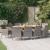 Set mobilier de grădină cu perne, 11 piese, gri GartenMobel Dekor