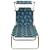 Șezlong pliabil cu copertină, imprimeu frunze, aluminiu GartenMobel Dekor