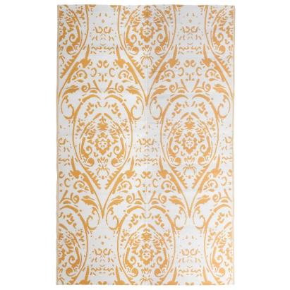 Covor de exterior, ARAKIL portocaliu/alb, 190x290 cm, PP GartenMobel Dekor