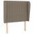 Tăblie de pat cu aripioare gri taupe 83x23x118/128 cm textil GartenMobel Dekor