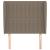 Tăblie de pat cu aripioare gri taupe 83x23x118/128 cm textil GartenMobel Dekor