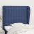 Tăblie de pat cu aripioare, albastru, 83x23x118/128 cm, textil GartenMobel Dekor