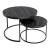 Couchtischset Skagen im 2er Set Marmor, schwarz [en.casa]
