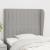 Tăblie de pat cu aripioare gri deschis 93x23x118/128 cm textil GartenMobel Dekor
