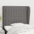 Tăblie de pat cu aripioare gri închis 93x23x118/128 cm textil GartenMobel Dekor