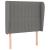 Tăblie de pat cu aripioare gri închis 93x23x118/128 cm textil GartenMobel Dekor