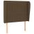Tăblie de pat cu aripioare maro închis 93x23x118/128 cm textil GartenMobel Dekor
