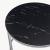 Couchtisch Aulum 50 x 70 cm Marmor, schwarz / Silber [en.casa]