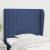 Tăblie de pat cu aripioare, albastru, 93x23x118/128 cm, textil GartenMobel Dekor