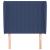 Tăblie de pat cu aripioare, albastru, 93x23x118/128 cm, textil GartenMobel Dekor