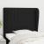 Tăblie de pat cu aripioare, negru, 103x23x118/128 cm, textil GartenMobel Dekor