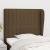 Tăblie de pat cu aripioare maro închis 103x23x118/128 cm textil GartenMobel Dekor