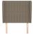 Tăblie de pat cu aripioare gri taupe 103x23x118/128 cm textil GartenMobel Dekor