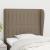 Tăblie de pat cu aripioare gri taupe 103x23x118/128 cm textil GartenMobel Dekor