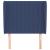 Tăblie de pat cu aripioare, albastru, 103x23x118/128 cm, textil GartenMobel Dekor