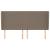 Tăblie de pat cu aripioare gri taupe 163x23x118/128 cm textil GartenMobel Dekor
