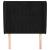 Tăblie de pat cu aripioare, negru, 83x23x118/128 cm, catifea GartenMobel Dekor