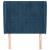 Tăblie pat cu aripioare albastru închis 83x23x118/128cm catifea GartenMobel Dekor