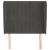 Tăblie de pat cu aripioare gri închis 93x23x118/128 cm catifea GartenMobel Dekor