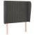 Tăblie de pat cu aripioare gri închis 93x23x118/128 cm catifea GartenMobel Dekor