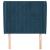 Tăblie pat cu aripioare albastru închis 93x23x118/128cm catifea GartenMobel Dekor