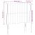 Tăblie pat cu aripioare albastru închis 93x23x118/128cm catifea GartenMobel Dekor