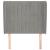 Tăblie de pat cu aripioare gri deschis 103x23x118/128cm catifea GartenMobel Dekor