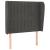 Tăblie de pat cu aripioare gri închis 103x23x118/128 cm catifea GartenMobel Dekor