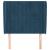 Tăblie pat cu urechi albastru închis 103x23x118/128cm catifea GartenMobel Dekor