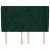 Tăblie pat cu aripioare verde închis 147x23x118/128 cm catifea GartenMobel Dekor