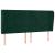 Tăblie pat cu aripioare verde închis 163x23x118/128 cm catifea GartenMobel Dekor