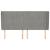 Tăblie de pat cu aripioare gri deschis 183x23x118/128cm catifea GartenMobel Dekor