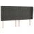 Tăblie de pat cu aripioare gri închis 183x23x118/128 cm catifea GartenMobel Dekor