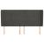 Tăblie de pat cu aripioare gri închis 183x23x118/128 cm catifea GartenMobel Dekor