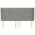 Tăblie de pat cu aripioare gri deschis 203x23x118/128cm catifea GartenMobel Dekor