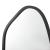 Oglindă de perete Grottole negru mat 62x50 cm [en.casa]