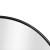 Oglindă de perete rotundă Ordona, negru mat, 60 cm, [en.casa]