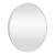 Oglindă de perete rotundă Ordona 60 cm, alb mat, din aluminiu