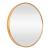 Oglindă de perete rotundă Ordona 50 cm, ramă aurie, [en.casa]