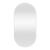 Oglindă de perete Picciano 40x80 cm, alb mat, cadru aluminiu
